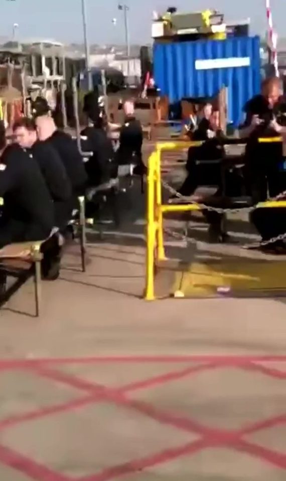  Stunned onlookers said the makeshift rave was like 'an Ibiza beach party'