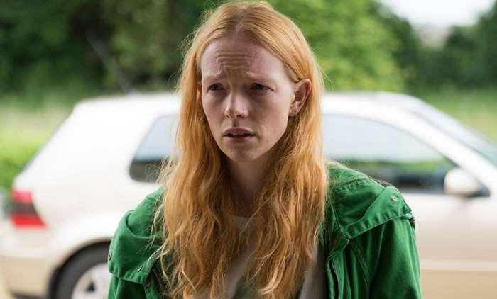 Caroline Main's character, Cat, suspects her father of murder