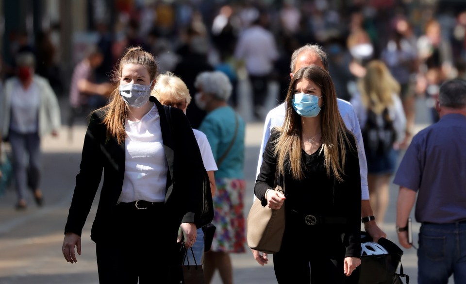  Brits will be asked to wear masks in the office under new plans for a return to work