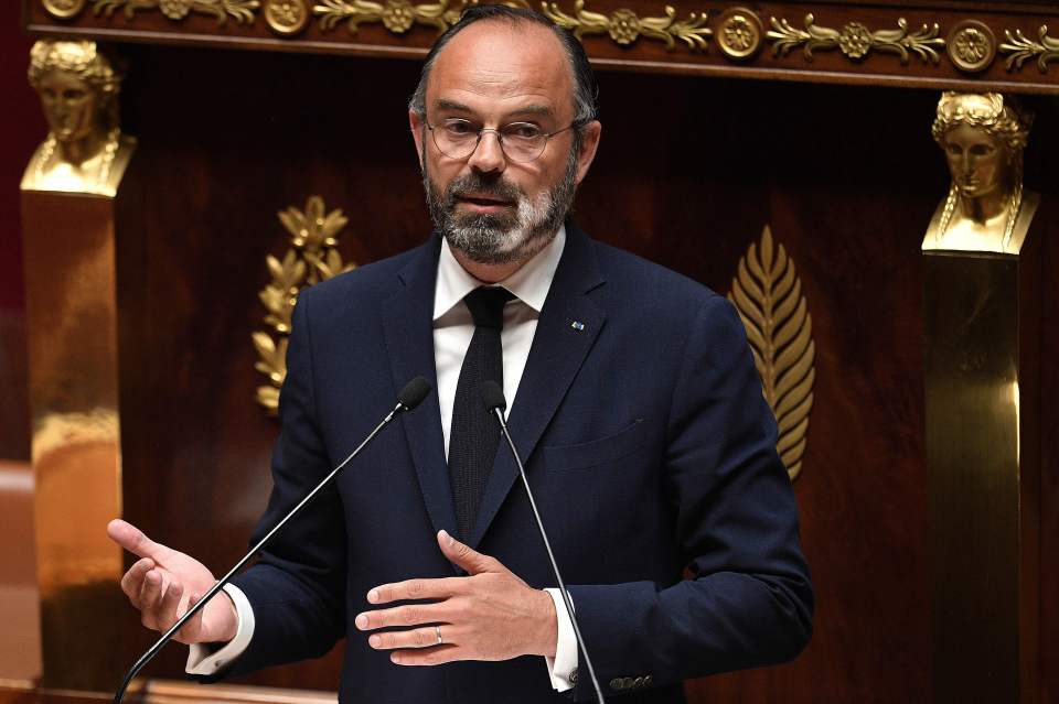  French PM Philippe outlined measures to reduce the lockdown on Tuesday - but football was banned
