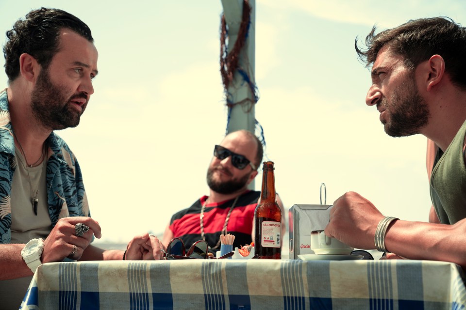  Daniel Mays (left) in a scene from White Lines