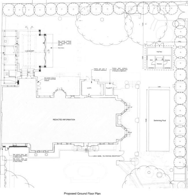  Simon plans to add a 15m outdoor pool to the historic property