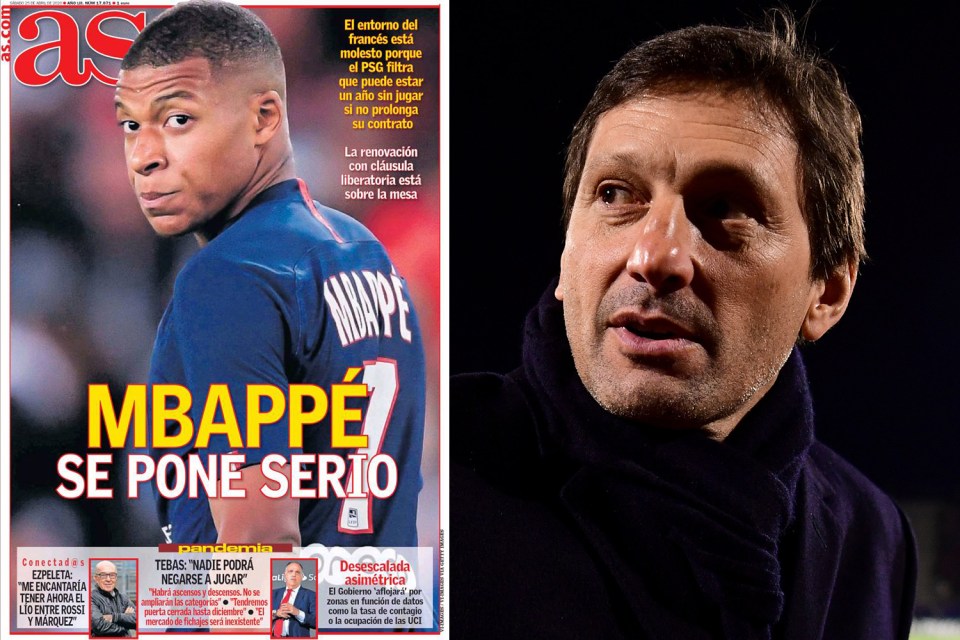Reports state PSG - led by sporting director Leonardo - will refuse any offer from Real Madrid for the striker
