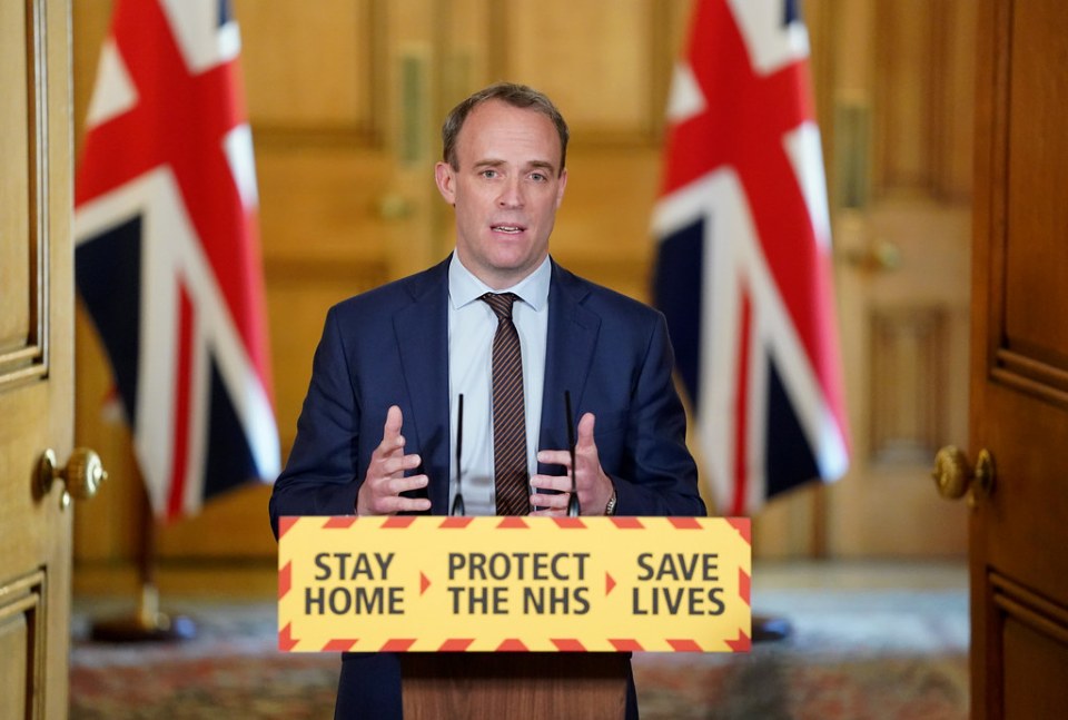 Dominic Raab confirmed yesterday that there would be no changes to lockdown measures