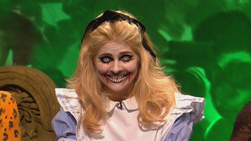 She dressed as a zombie Alice for Halloween in 2015