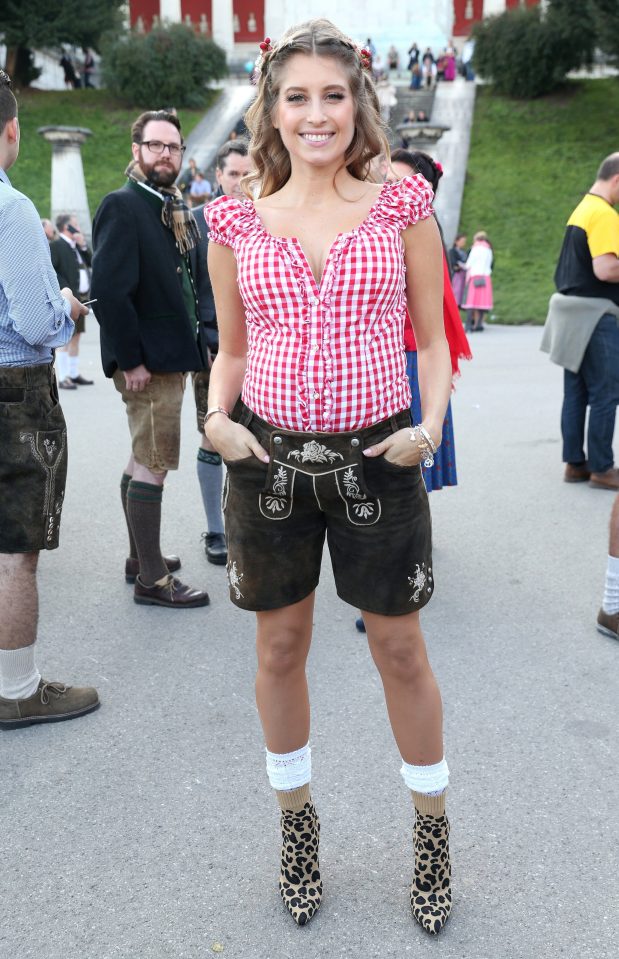  Cathy enjoyed the local traditions when Mats was at Bayern