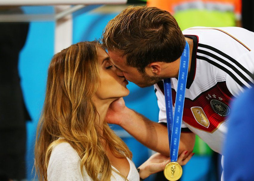  Brommel watched her man score the winning goal in the 2014 World Cup final
