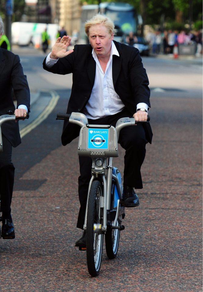 Boris Johnson was once dubbed Britain's most famous cyclist