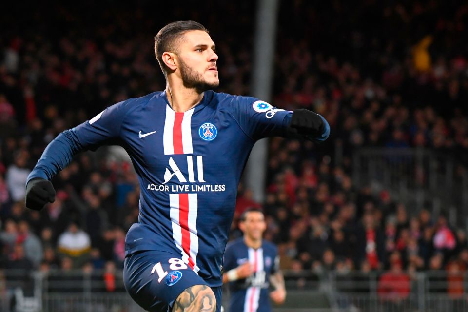  Icardi has registered 20 goals for PSG since arriving last summer
