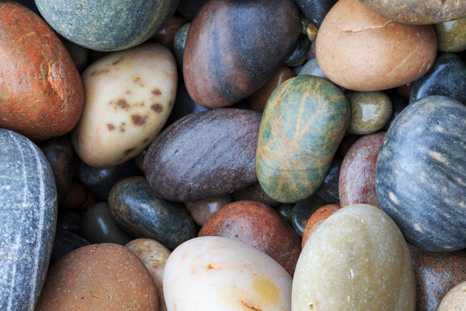  Looking straight down at the pebbles on Moray Coast, Scotland, makes a dramatic difference to the impact of a picture