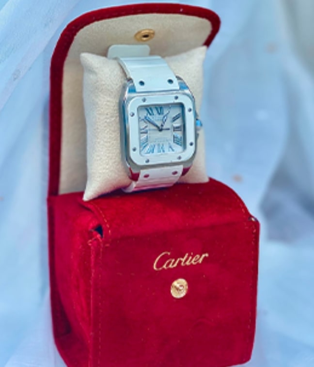  Someone has bid £15,250 for the Cartier watch