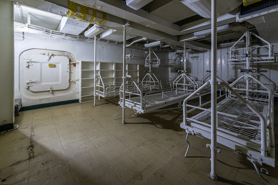  An abandoned room in the hull of a ship