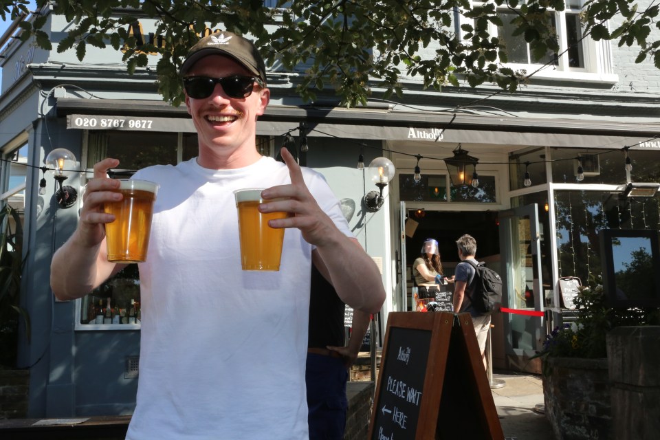 The sun and the booze put smiles back on faces