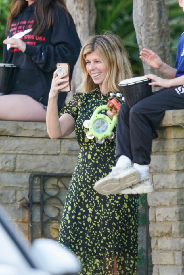  She smiled as she filmed the weekly celebration of our NHS