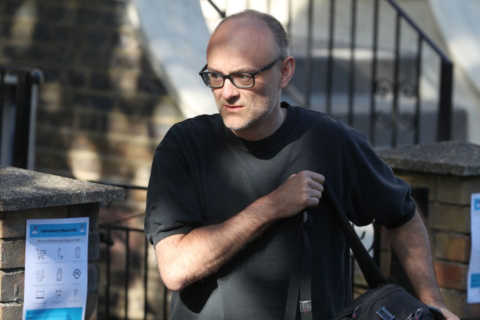 Dominic Cummings drove from his London home to his parents' farm in County Durham