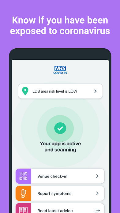 The app tracks down people who have been in contact with an infected person and alerts them to self-isolate