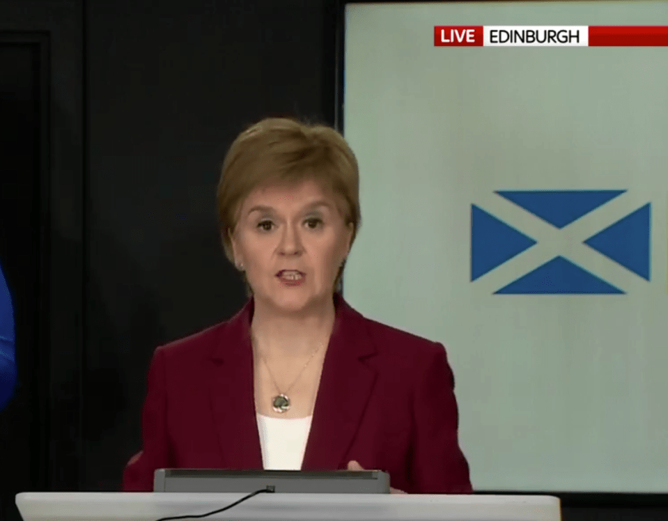  Nicola Sturgeon announced the lockdown would continue in Scotland
