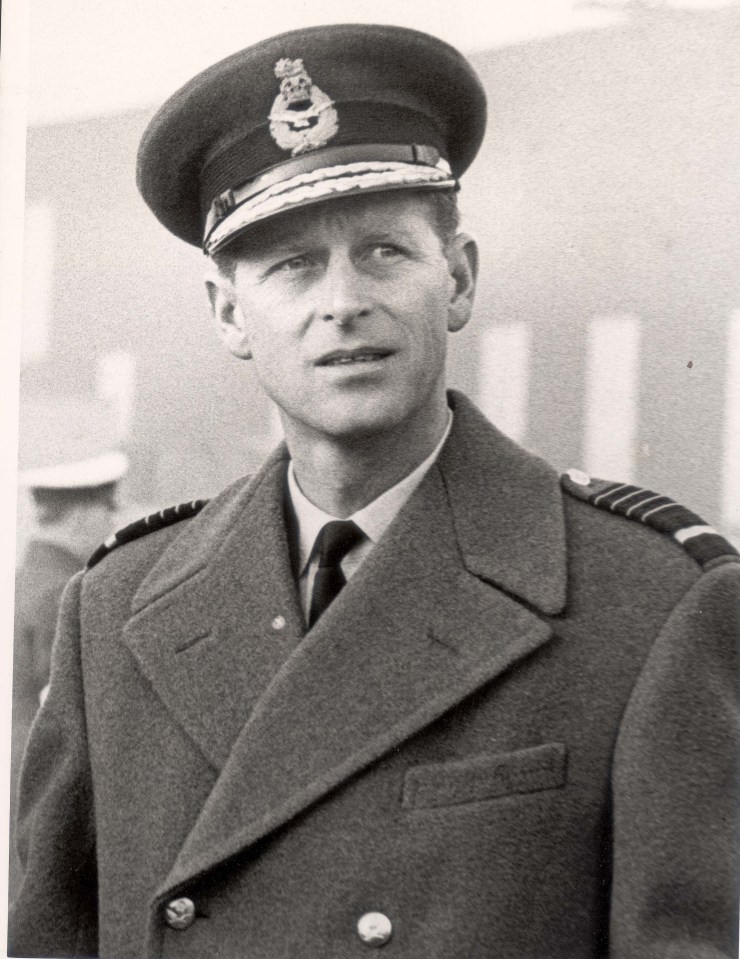 Prince Philip pictured in uniform in 1958