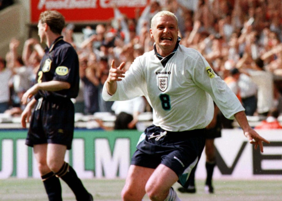  The strike sparked wild England celebrations... as well as Rangers cheers
