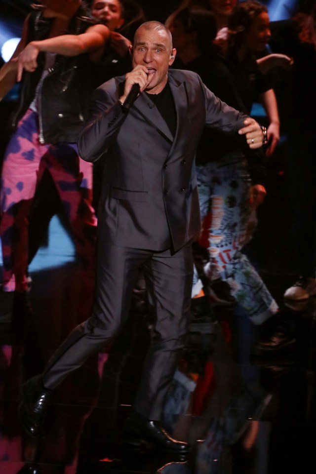 Vinne Jones competes on the first series of X Factor: Celebrity 