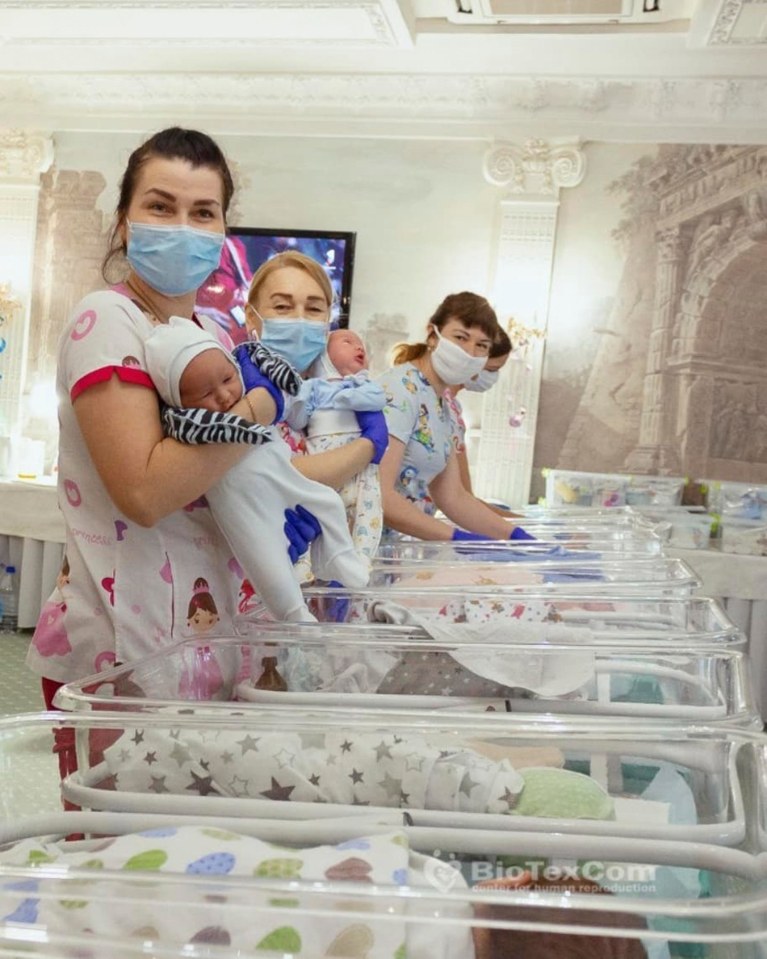 Almost 50 surrogate babies in a Ukraine 'baby factory' due to be collected by new parents who had paid thousands for them 
