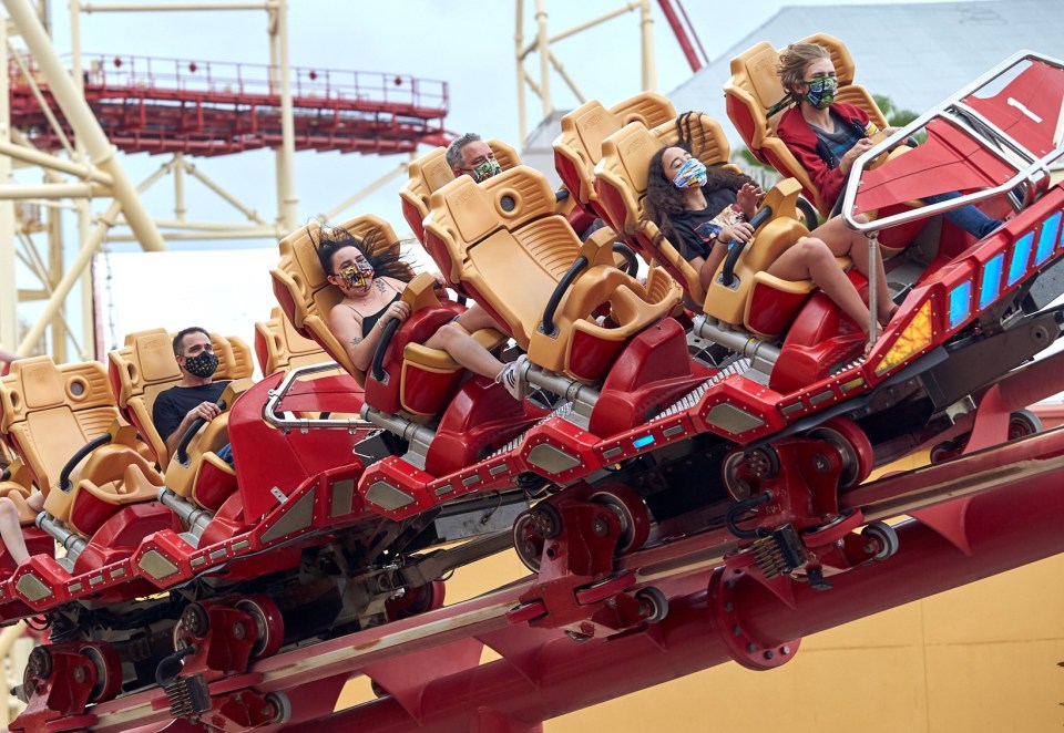  Despite the new safety measures, the parks still have the same thrilling rides
