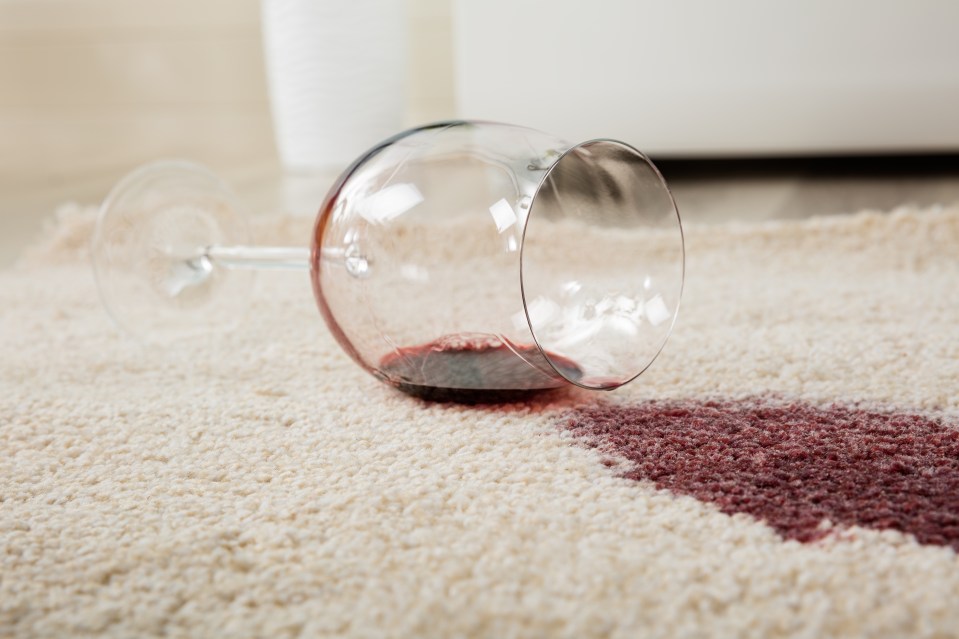 Salt works well on wine stains — but act fast to avoid damage