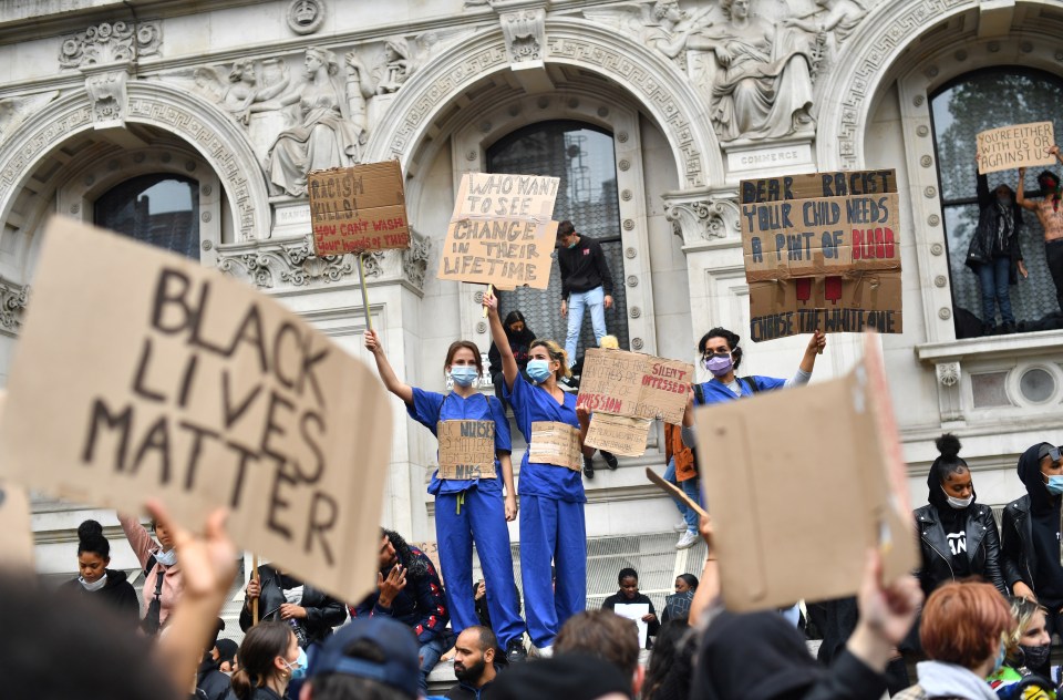 Protests in London over the weekend
