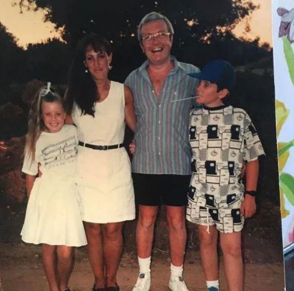  Gemma with her parents and brother as a kid