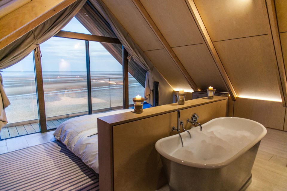 Guests are treated to incredible views of the beach from almost every room of the house