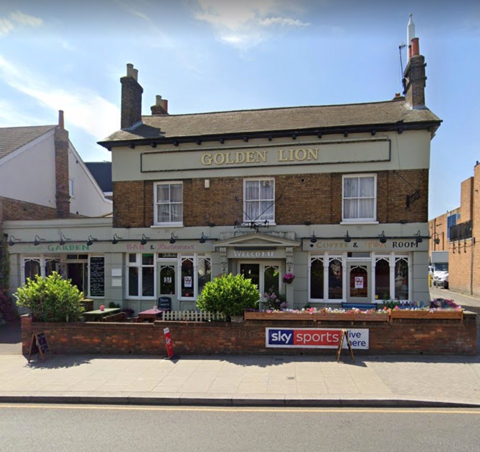 The Golden Lion pub, Sydenham, South London, where Mr Morgan was last seen