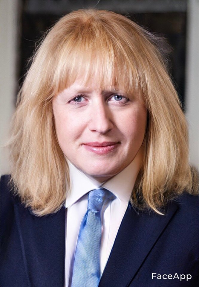 Boris Johnson as imagined as Beatrice by a Tory fan on Twitter