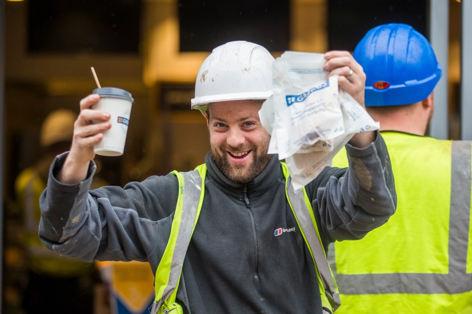 Customers have flooded to Greggs branches this morning 