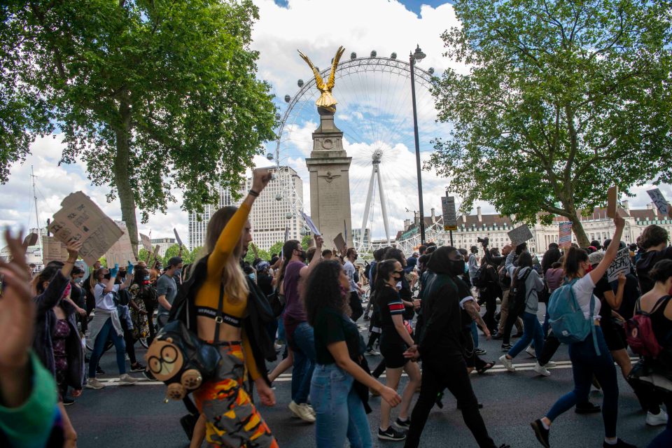 BLM protesters in London