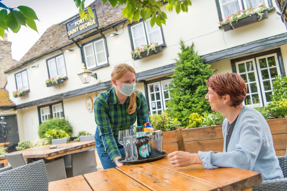 UK bar staff will have to wear PPE gear under the new rules and regulations