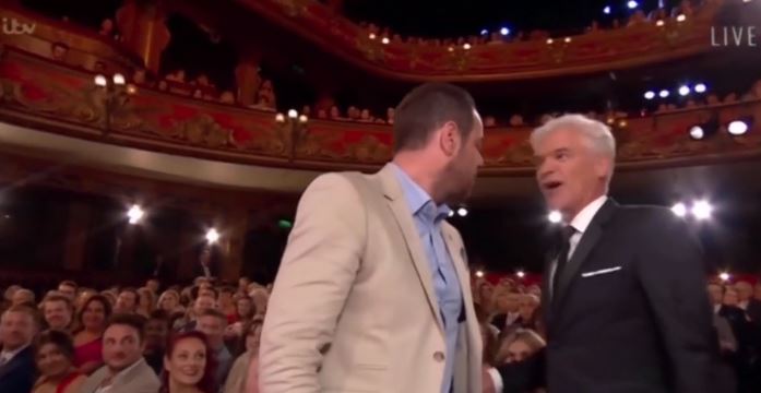 The actor was less than impressed with Phillip's comments