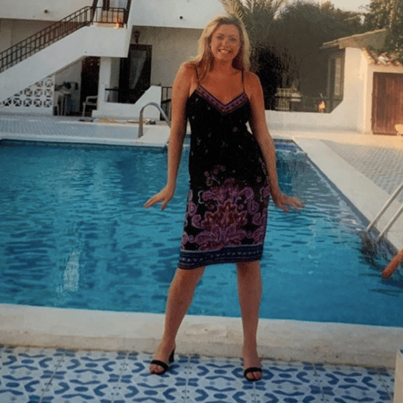  Gemma Collins shared this throwback snap of her in her as a young women in her 20s