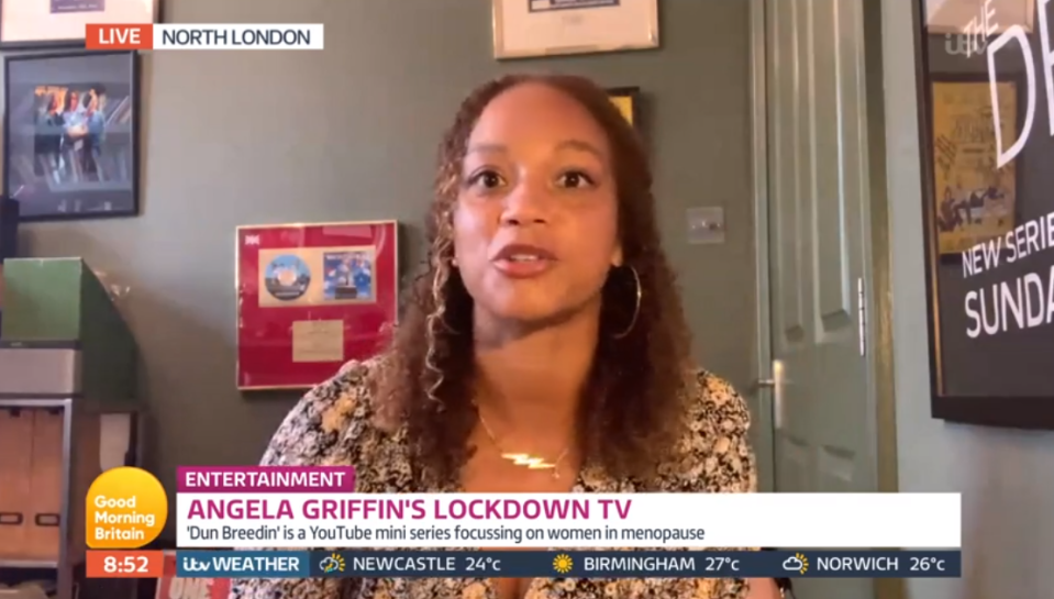Angela appeared on today's Good Morning Britain to discuss her hopes for a second series