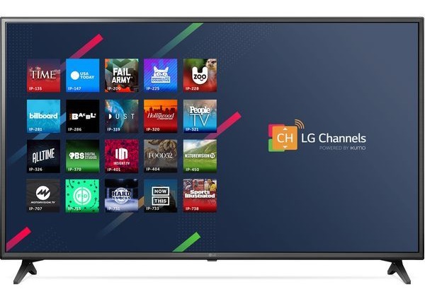 The set makes use of the webOS interface for apps
