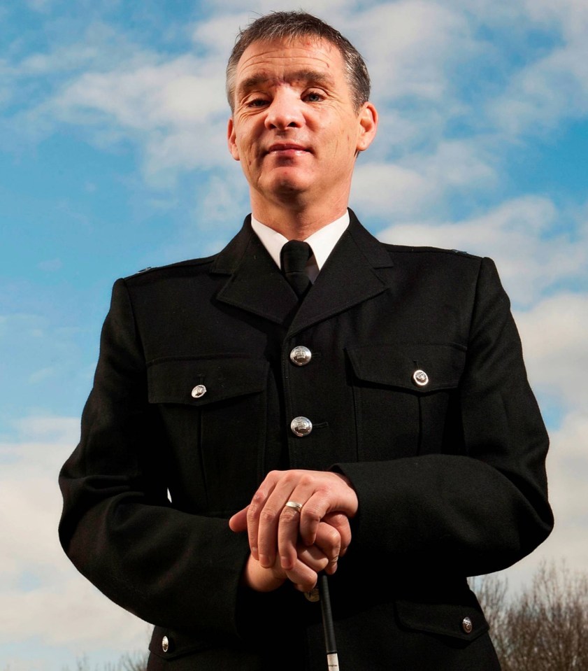 PC David Rathband was left blind in one eye after being shot
