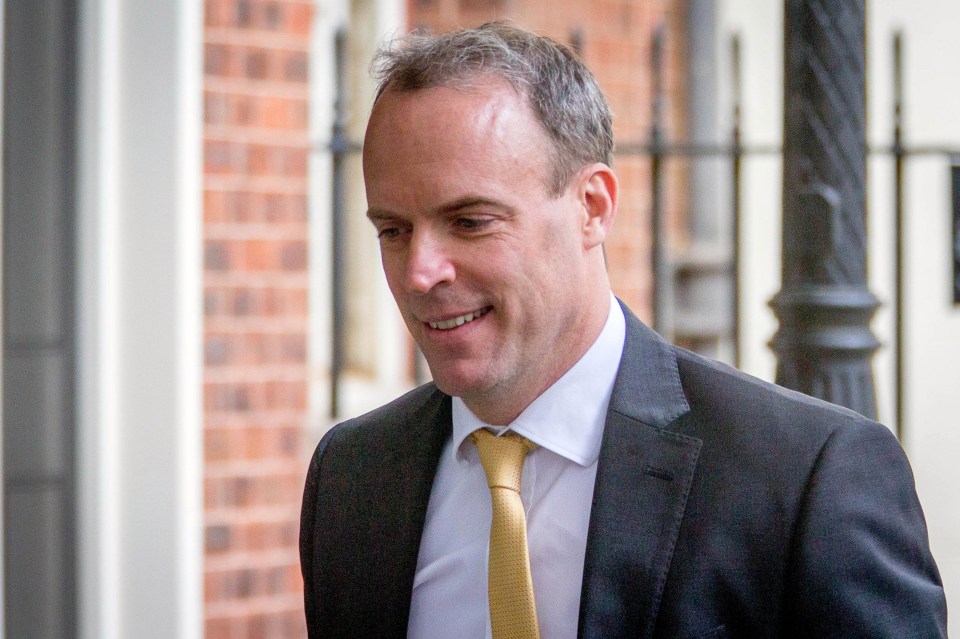 Mr Raab called the alleged attempt to interfere in the UK election 'unacceptable'