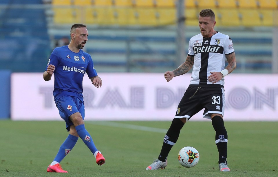 Franck Ribery started the match on Sunday against Parma