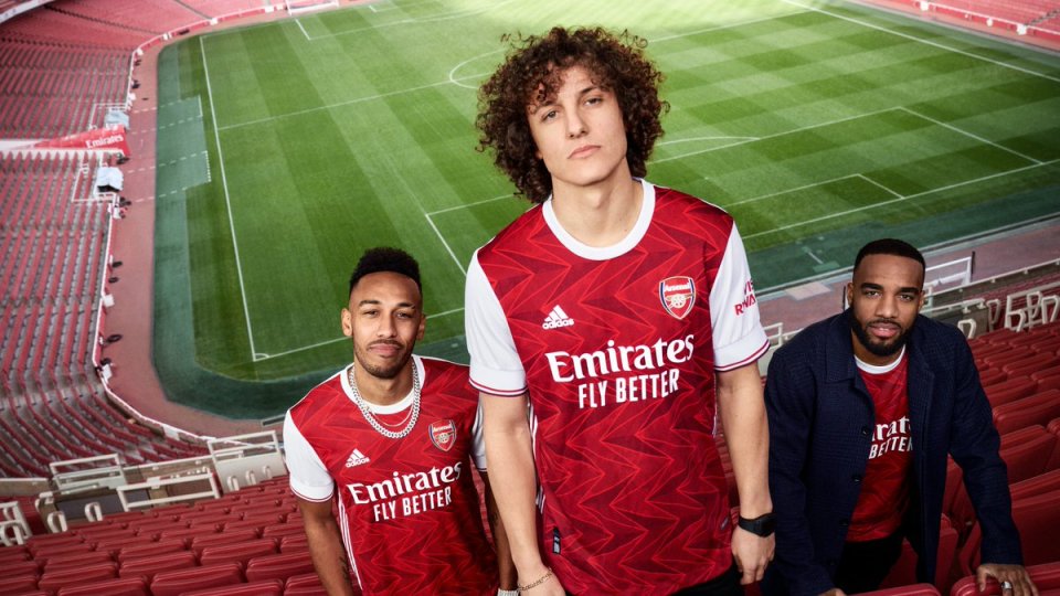 Pierre-Emerick Aubameyang, David Luiz and Alexandre Lacazette modelled the new strip