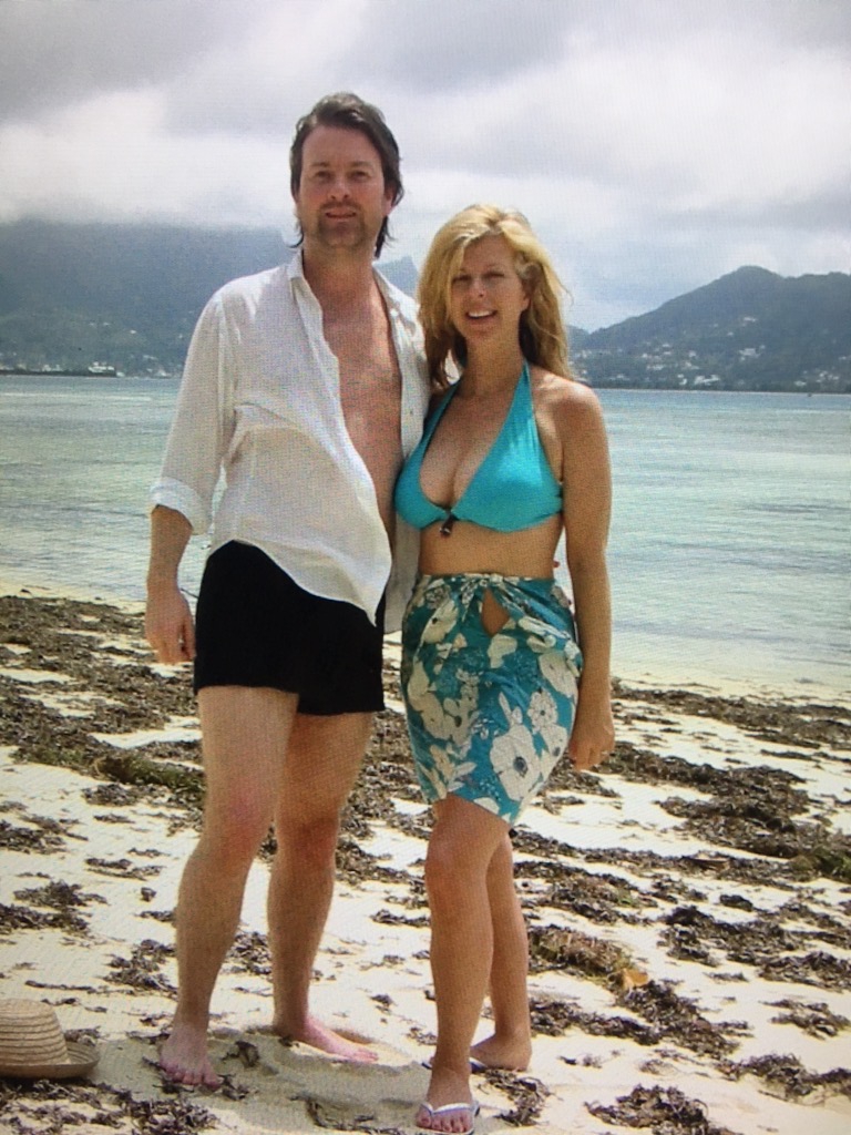 Derek and Kate on holiday on their honeymoon