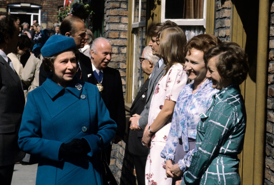 Prince Philip was offered a pint by actress Julie Goodyear in the Rovers Return Inn during a visit in 1982