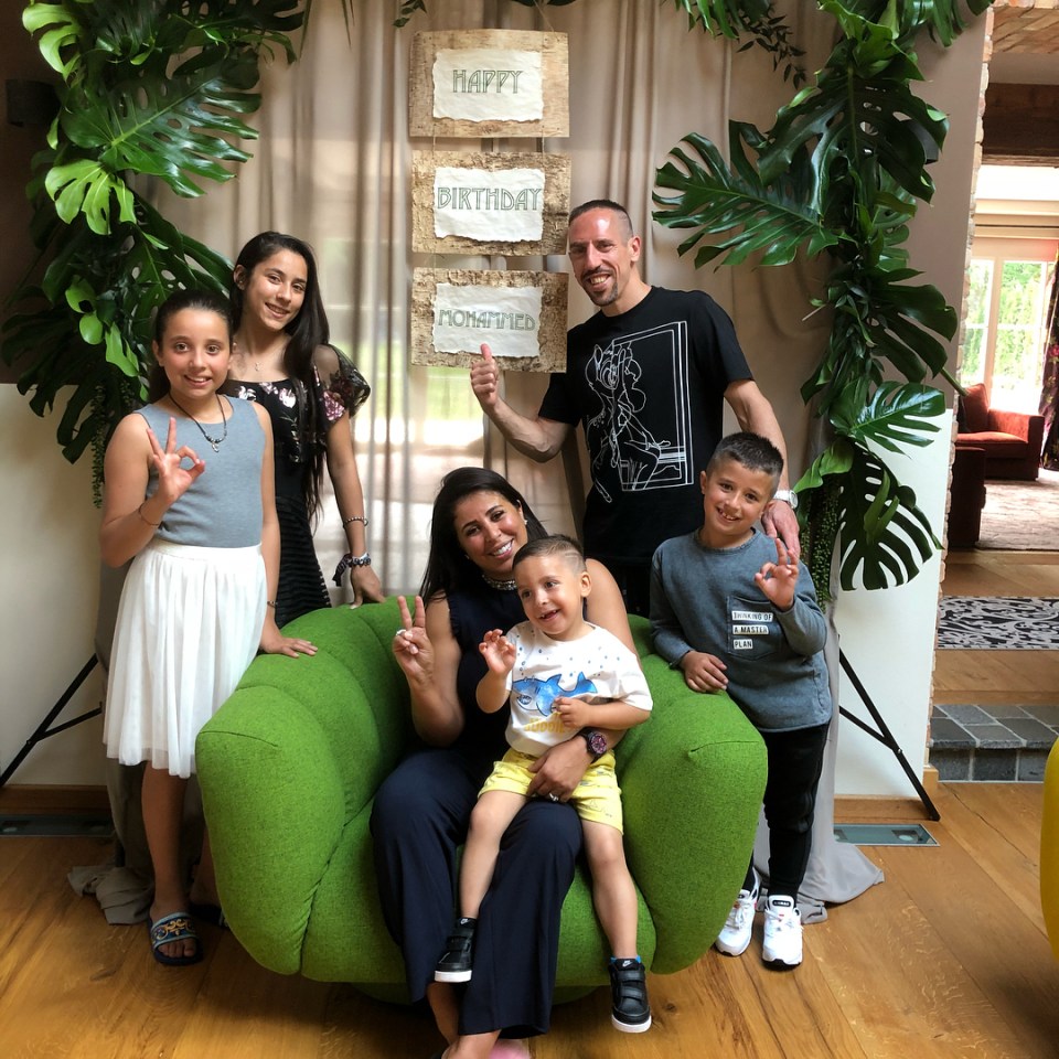 Franck Ribery's family were not home at the time of the attack