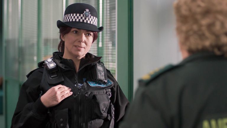 Striling also plays Ffion in BBc's Casualty
