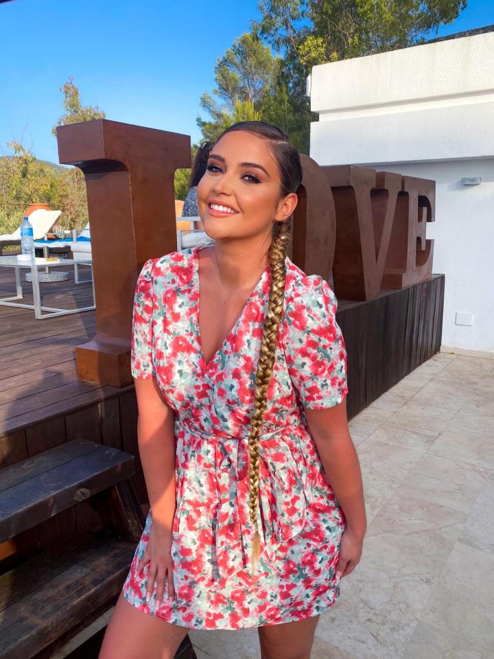 Jac was in Ibiza to model her Garden collection for In The Style
