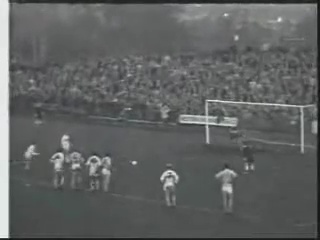 Mike Trebilcock of Plymouth Argyle lines up to take a penalty kick against Manchester City