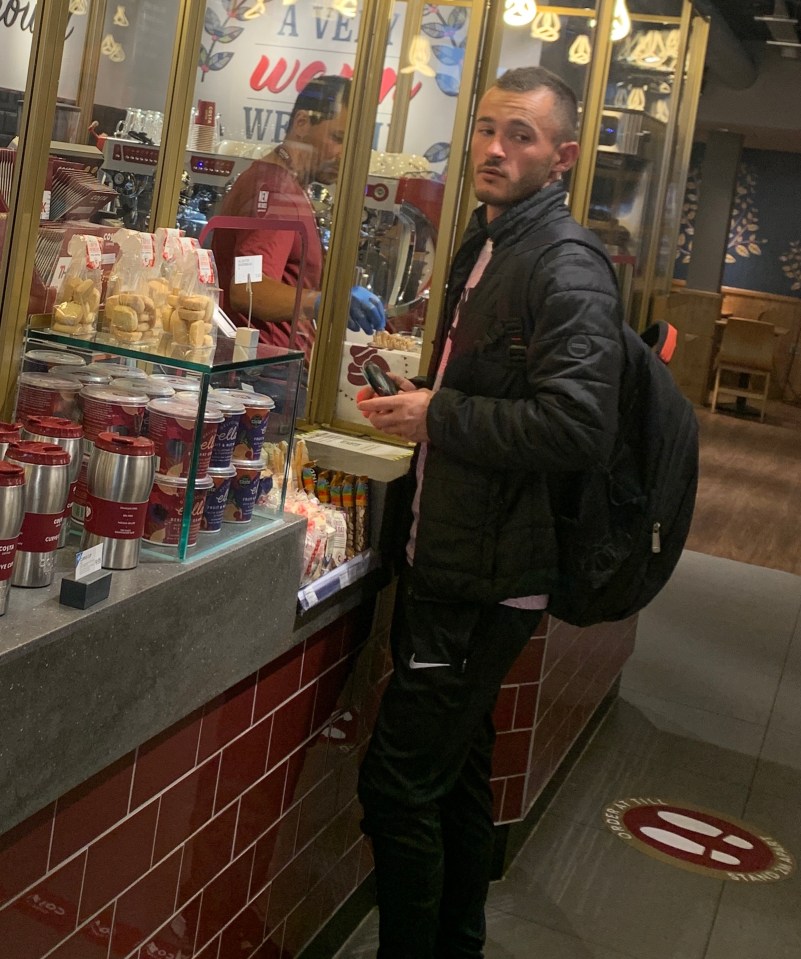 But Costa Coffee has said they aren't going to police the rules - picture taken this morning